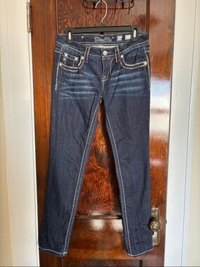 Miss Me Dark Indigo Jeans Easy Skinny Mid-Rise